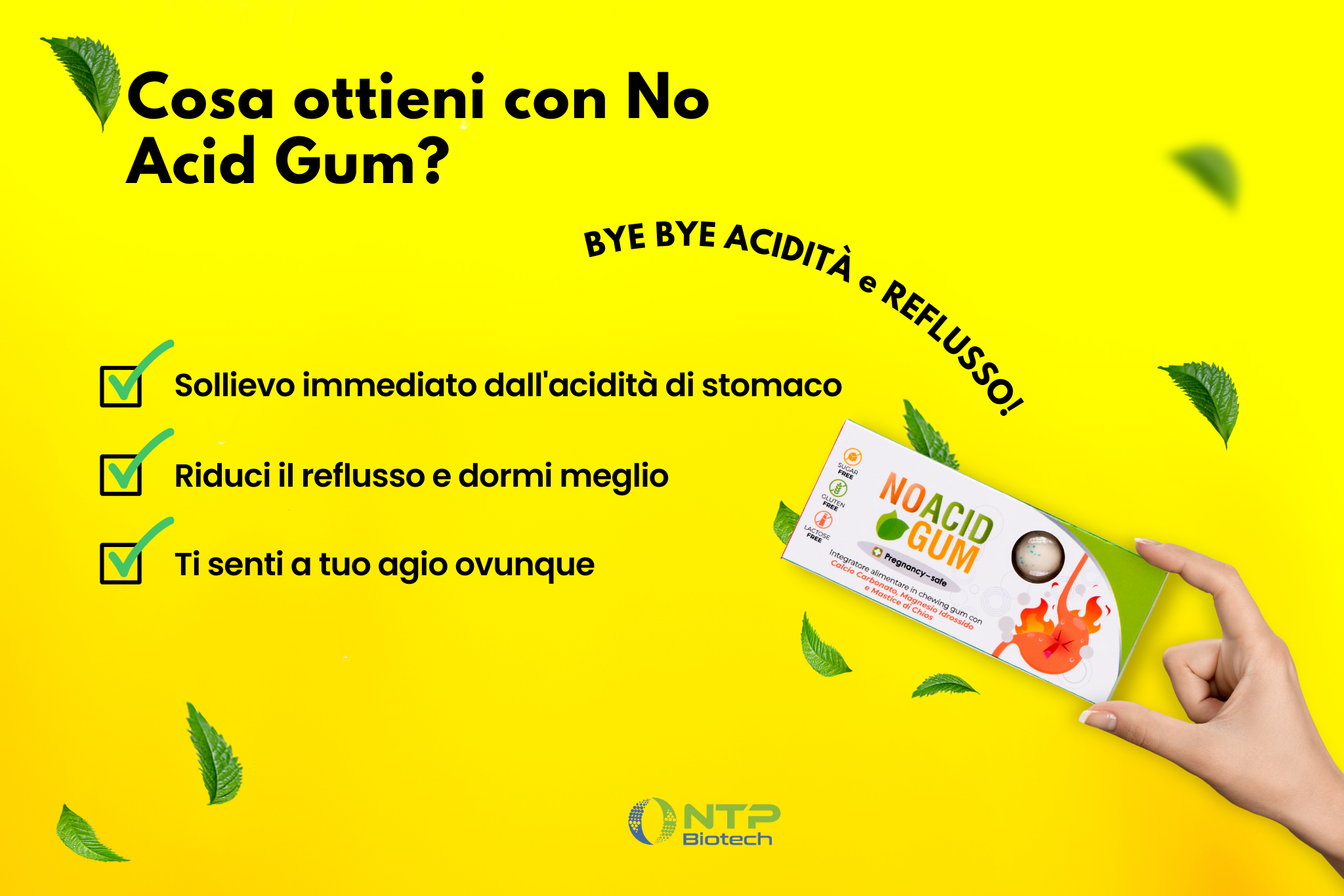 No Acid Gum - Supplement against stomach acidity