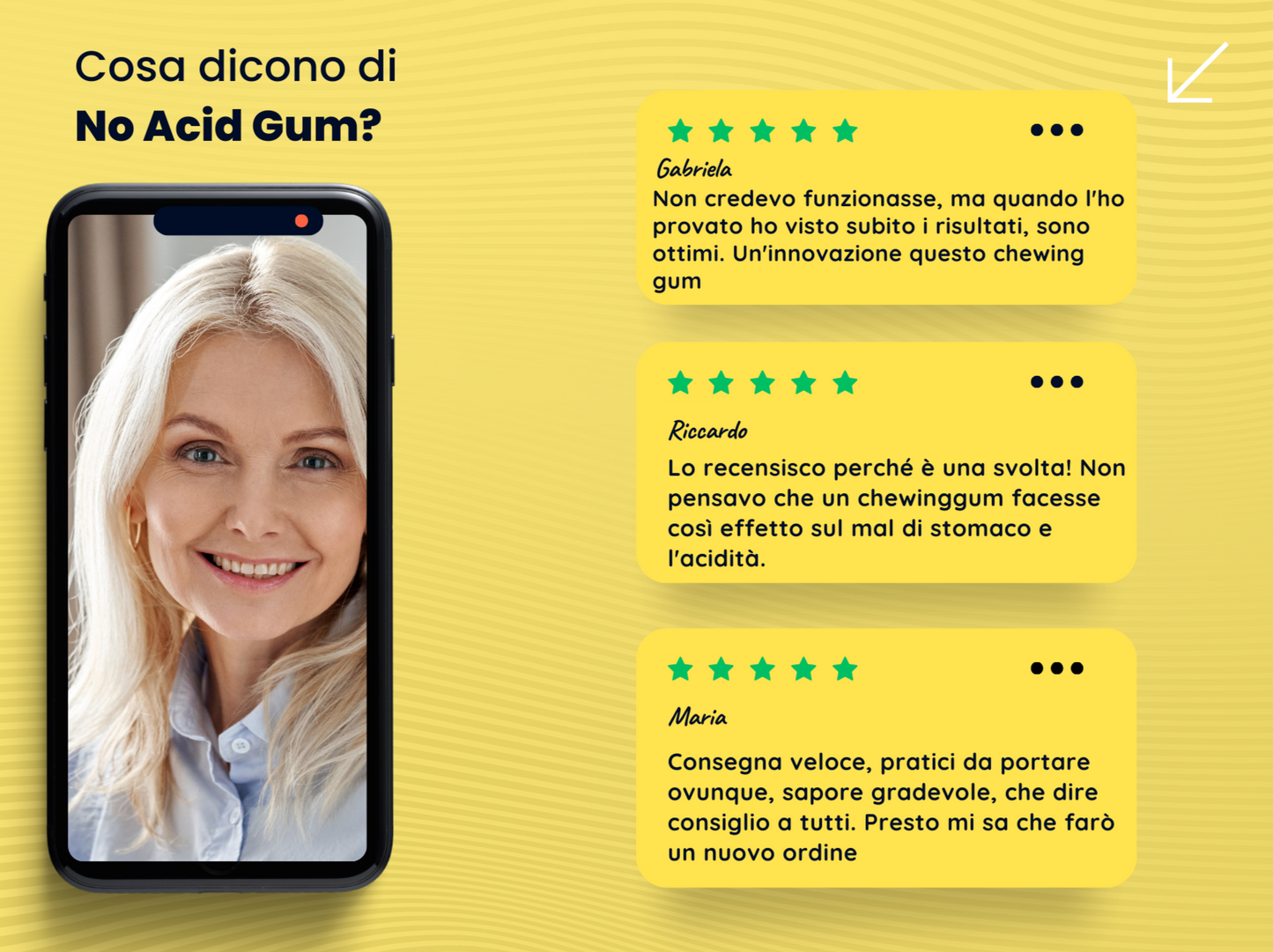 No Acid Gum - per acidità di stomaco, reflusso e bruciore
