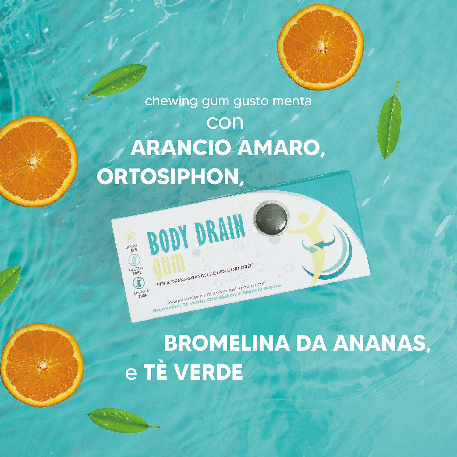 Body Drain Gum - per ritenzione idrica e fame nervosa