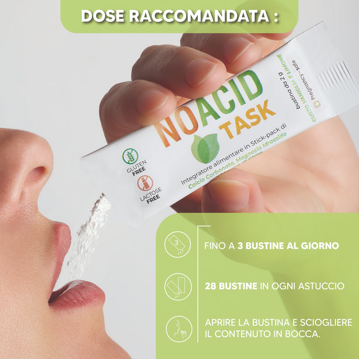 No Acid Task - per iperacidità di stomaco, reflusso e cattiva digestione