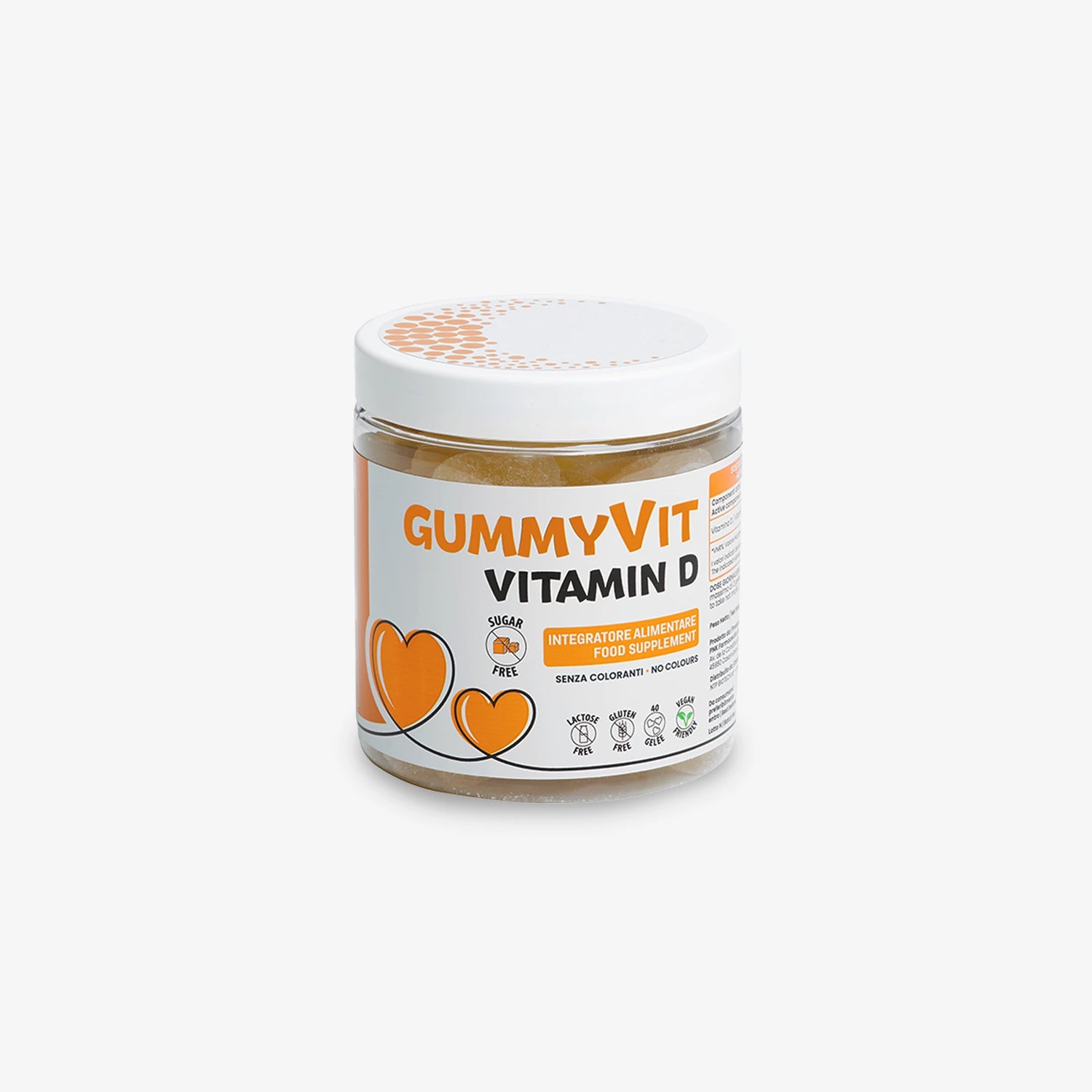 Gummyvit Vitamin D (Senza zucchero) - per apporto di vitamina D, salute di ossa e muscoli